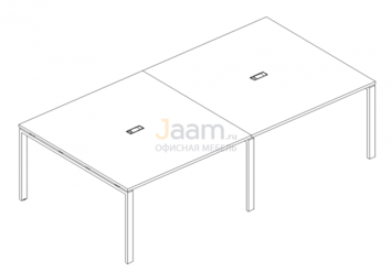 Стол для переговоров Стол для переговоров на металлокаркасе UNO Б1 136-2 БП