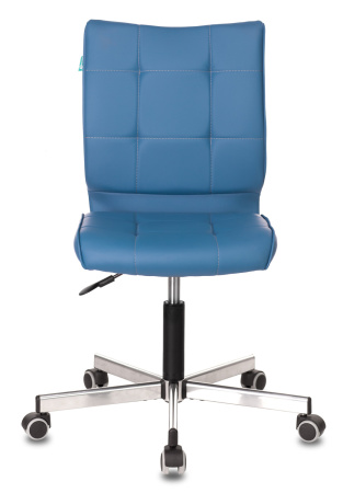 Кресло CH-330M синий Orion-03 эко.кожа крестов. металл хром (Синий)