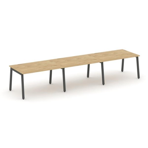Стол переговорный SN-5A.SPRG-024.3 (4740х980х750) (Тиквуд Светлый/Металл Антрацит)