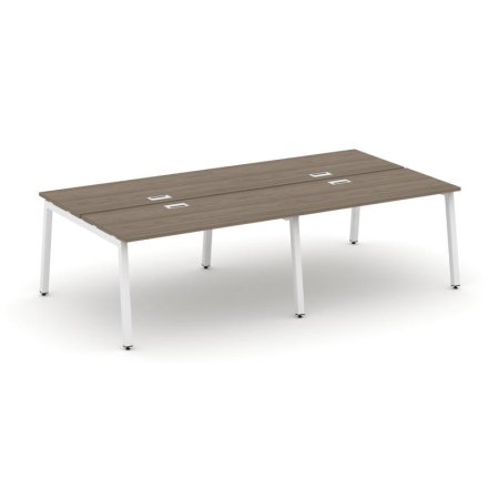 Рабочая станция 2-х сторонняя SN-5A.DRS-054 (3160х1632х750) (Вяз Благородный/Металл Белый)