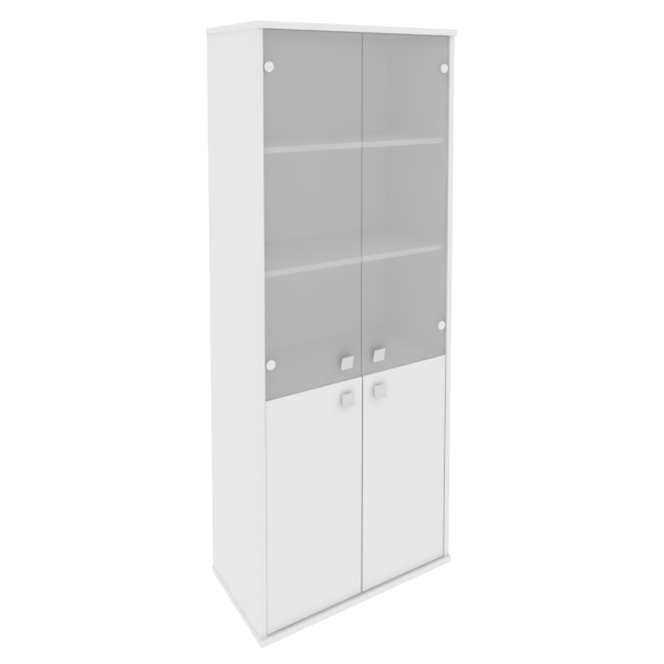 Шкаф высокий широкий Style Л.СТ-1.2 778x410x1980 (Белый)