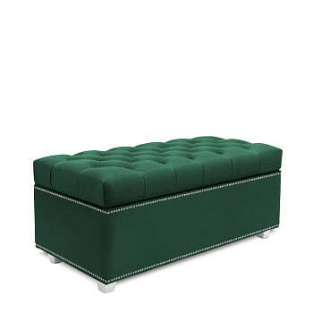 Банкетка Marcele 800 (820x420x450) Изумрудный