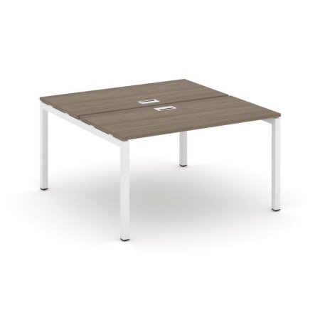 Рабочая станция 2-х сторонняя SN-5P.DRS-012 (1180х1432х750) (Вяз Благородный/Металл Белый)