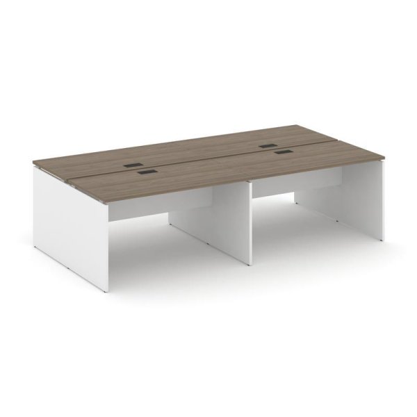 Рабочая станция 2-х сторонняя SN-D.DRS-054 (3160х1632х750) (Вяз Благородный/Белый)