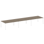 Переговорный стол 3 столешницы Metal System Style БП.ПРГ-3.5 5400x1235x750