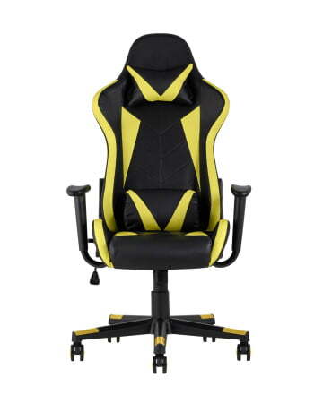 Кресло игровое TopChairs Gallardo желтое (Геймерское кресло Gallardo желтый)