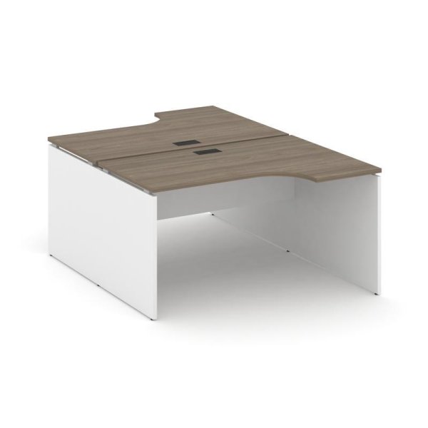 Рабочая станция эргономичная SN-D.DRPA-002 (1580х1232/1992х750) (Вяз Благородный/Белый)