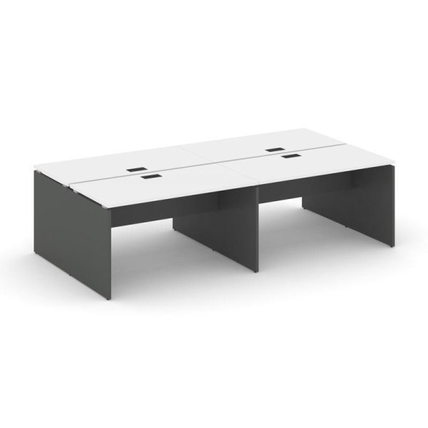 Рабочая станция 2-х сторонняя SN-D.DRS-054 (3160х1632х750) (Белый/Антрацит)