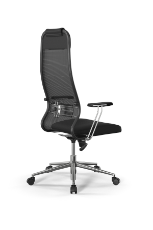 Кресло для руководителя Метта Sit 10 B1-111T - X2+UMF(X1) /Ub00/Wh00/T1bp-c(M09.B23.G18.W01) (Черный)