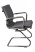 Кресло CH-993-Low-V серый эко.кожа низк.спин. полозья металл хром