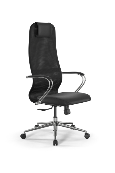 Кресло для руководителя Метта SynchroSit 8 B1-9K - X2+Extra /Uh00/Wh12/K3cL(M25.B23.G18.W02) (Черный)