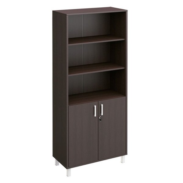 Шкаф для документов двери ДСП с замком + ниши Борн B 430-821-1 900x450x2074 (Венге)