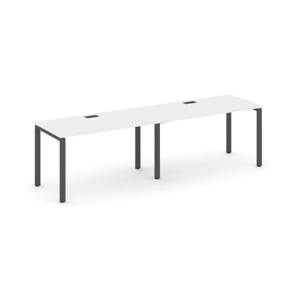 Рабочая станция 1 сторонняя SN-6P.ORS-014 (3160х700х750) (Белый/Металл Антрацит)