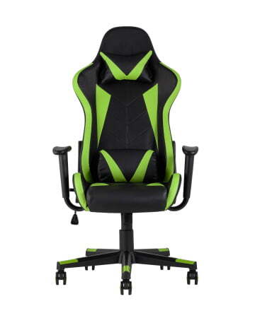 Кресло игровое TopChairs Gallardo зеленое (Геймерское кресло Gallardo зеленый)