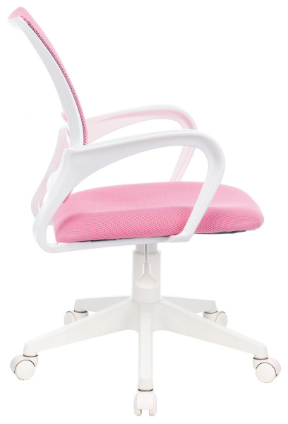 Кресло CH-W695NLT розовый TW-06A TW-13A сетка/ткань крестов. пластик пластик белый